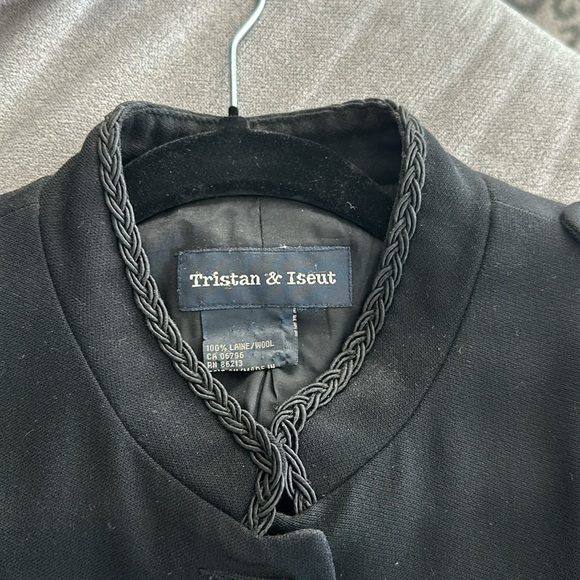 Wool, black fashion jacket. Size 12 🟢 - Picture 3 of 9